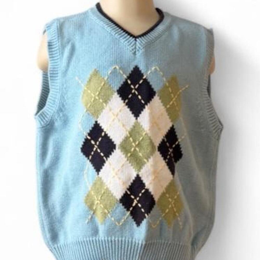 Gymboree blue argyle sweater vest...